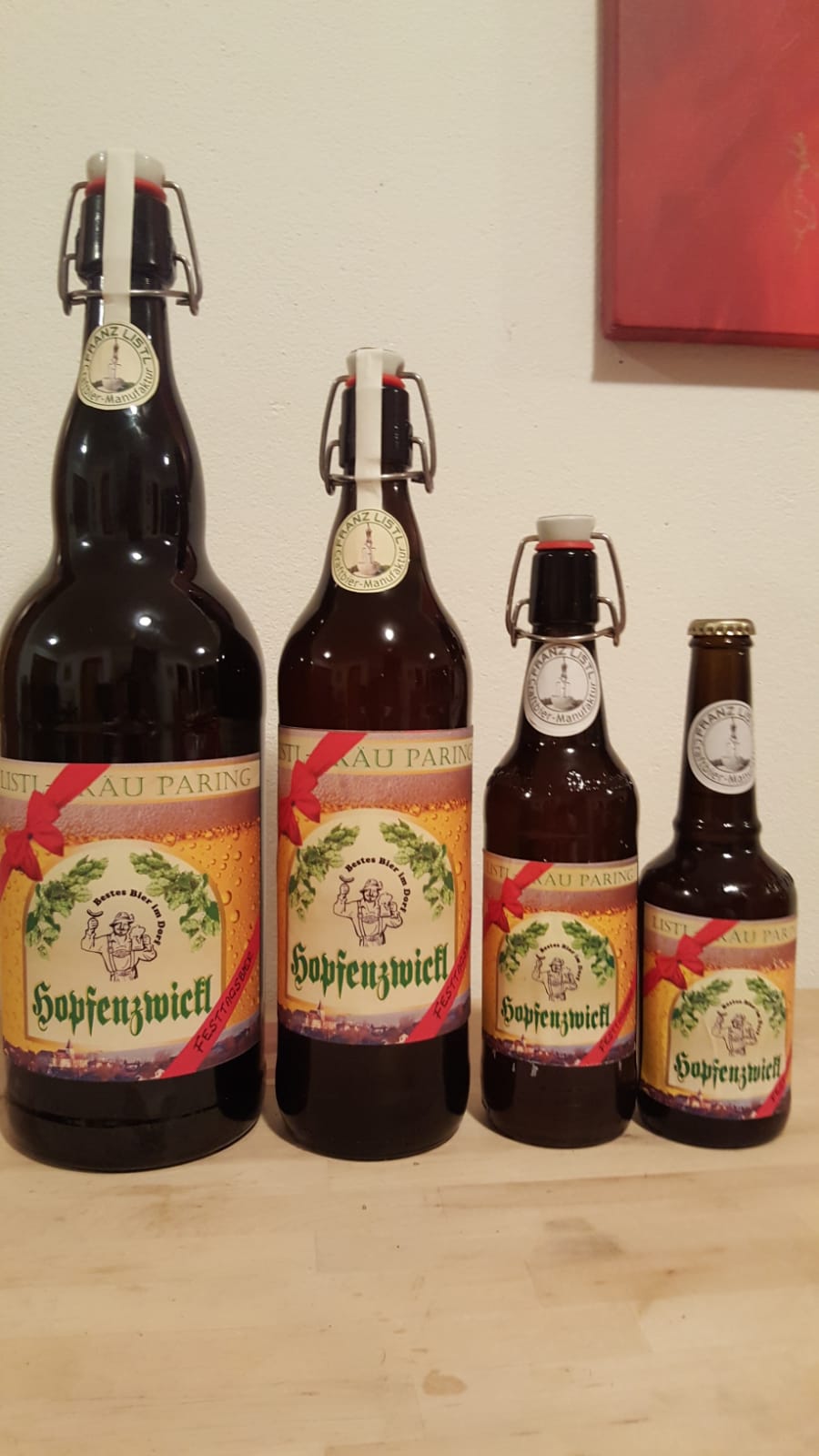 In klein, groß, größer und für Durstige