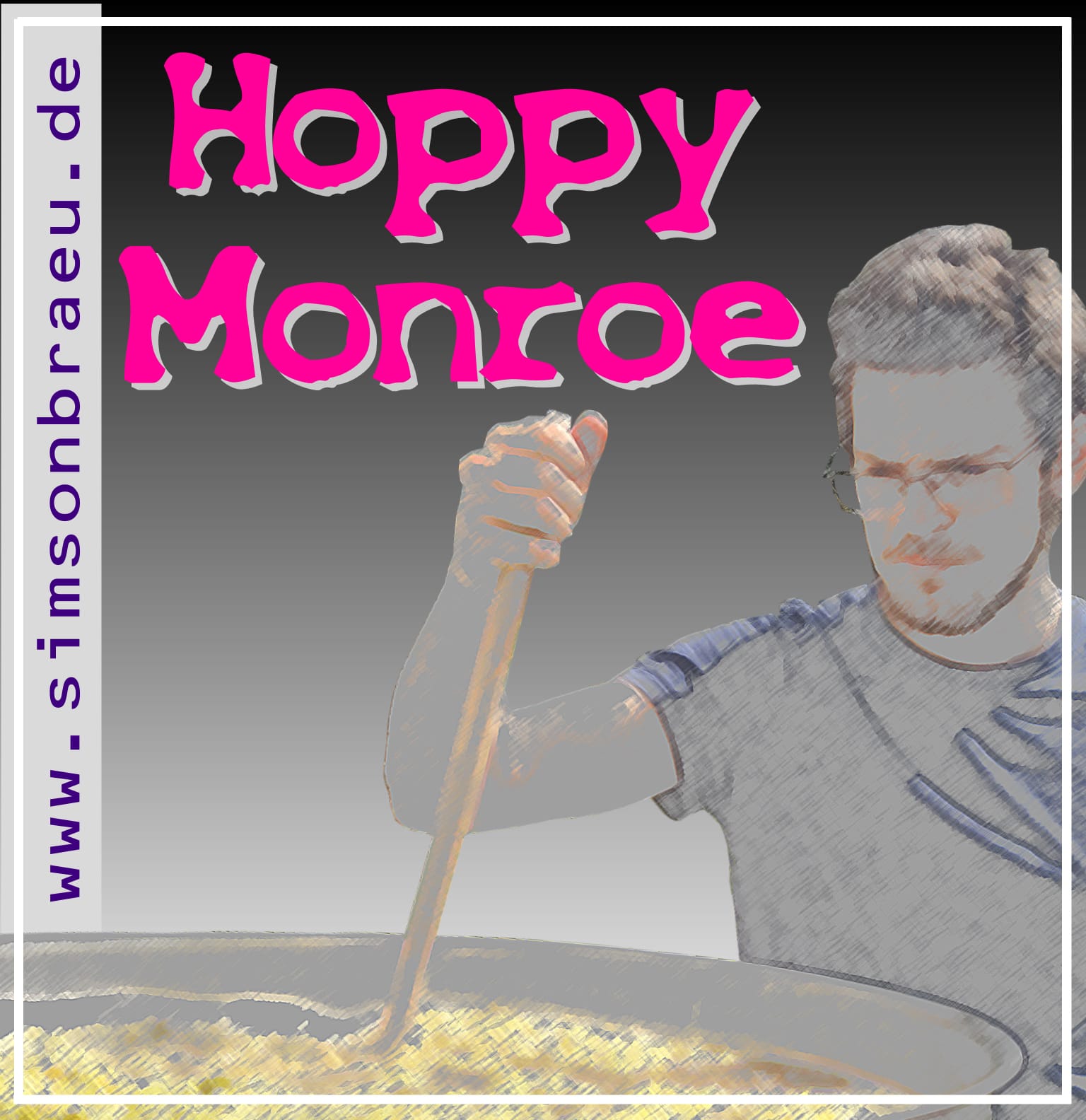 Etikett Hoppy Monroe vorne