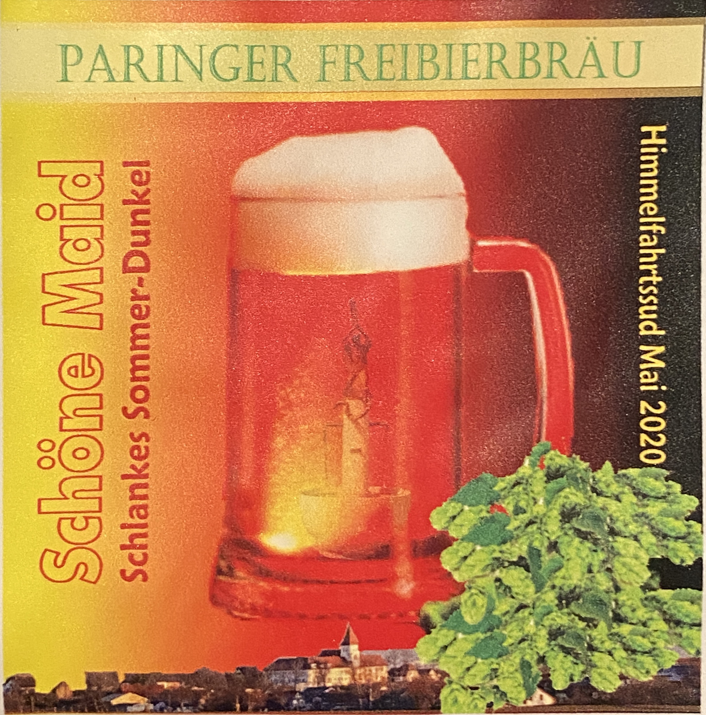 Etikett Dorfplatz Helles vorne